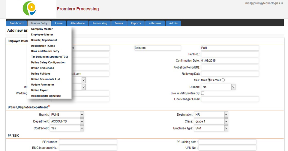 tracking payroll data in excel